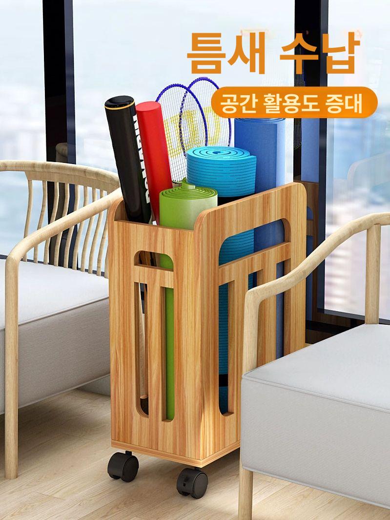 보관함 매트 라켓 풀리 소도구 정리대 선반 바퀴 풀리 - 상세 이미지 5