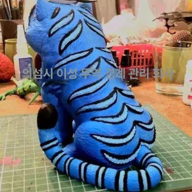 케이팝 데몬 헌터스 더피 장식품 할로윈 소품 피규어 호랑이 - 상세 이미지 3
