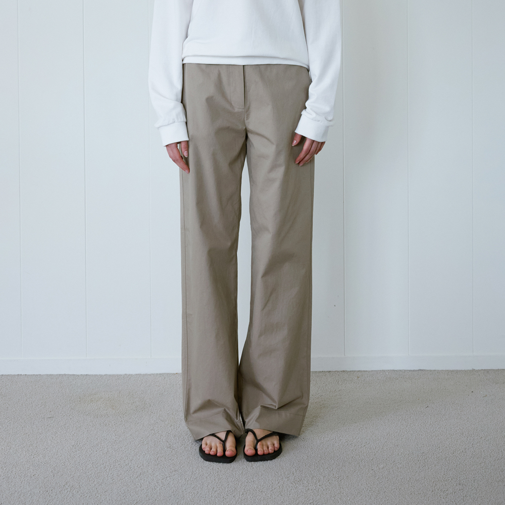 [블루브릭] Bio straight pants (dark beige) - 상품 이미지
