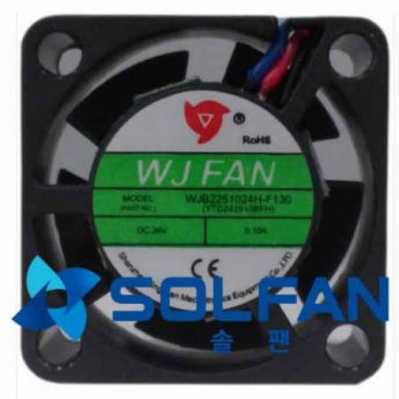 WJB2251024H-F130 2볼타입 / WJ팬 / DC24V 냉각팬 / 25mm x 10mm 사이즈 쿨링팬