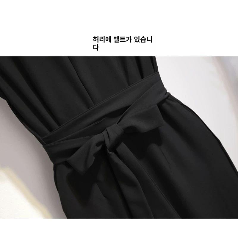 여성오피스룩 여성점프수트 정장 패션 도시 스타일 블랙 고급 품질 S 42.5-47.5kg - 상세 이미지 4