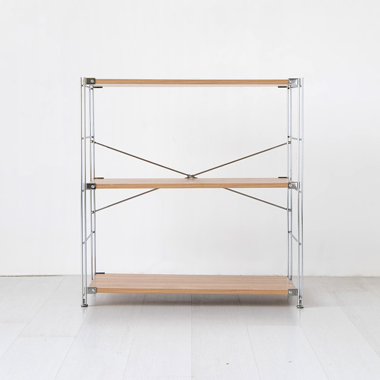 CHAKOC 선반 넓은 850x410x845mm, 3단, 내추럴 1965.6887 제품 이미지