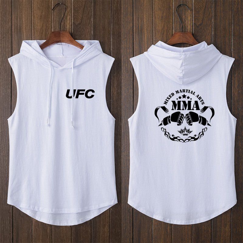 UFC 후드 민소매 MMA 킥복싱 무에타이 복싱 주짓수 나시 - 상세 이미지 3