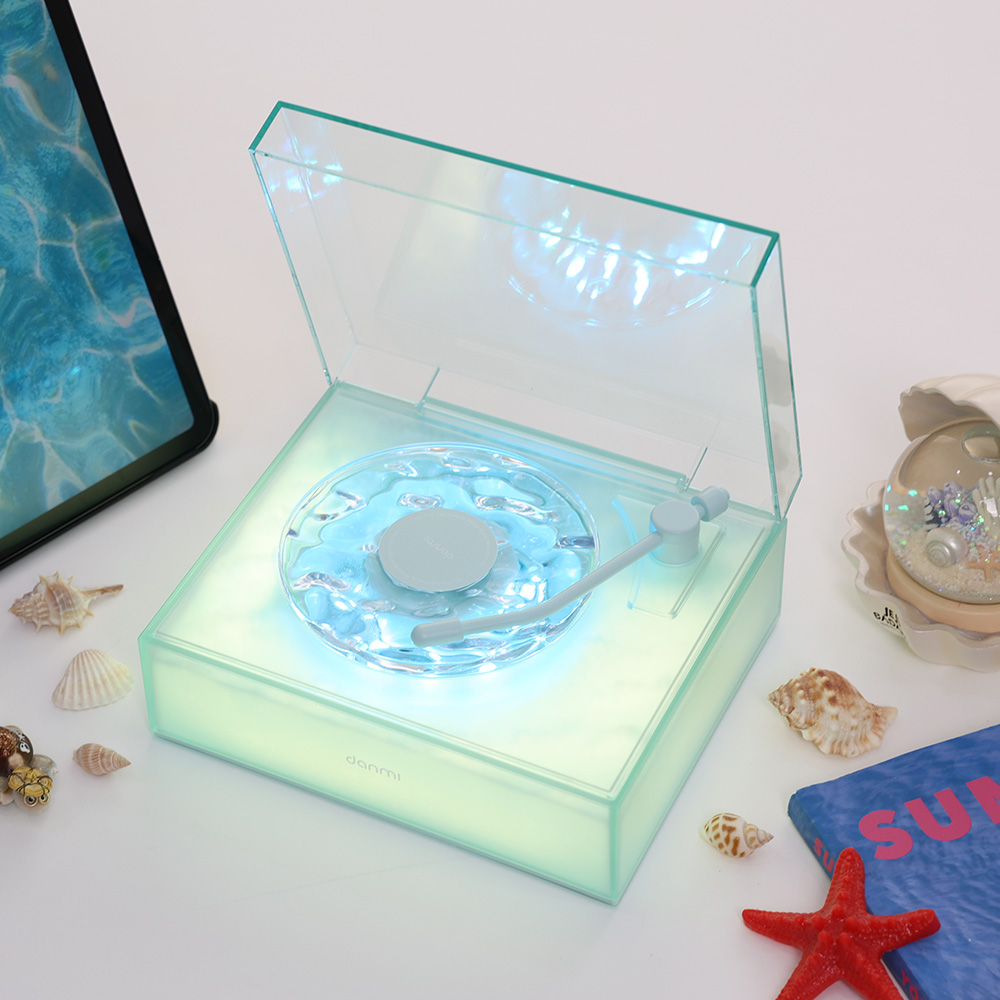 단미 오로라 블루투스 스피커 미니 레트로 감성 무드등 이미지 4