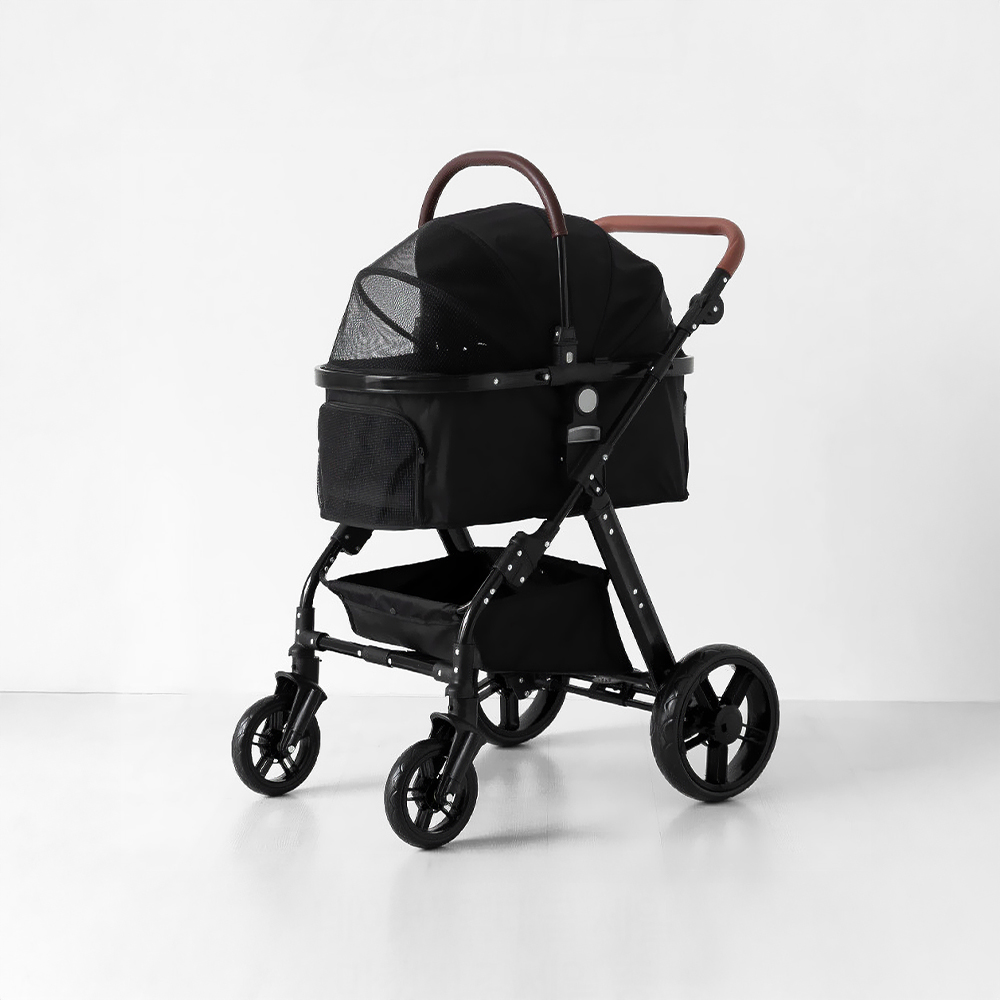 워크멍 접이식 분리형 강아지유모차 개모차 다크브라운 4101.5687, FREE(One size)