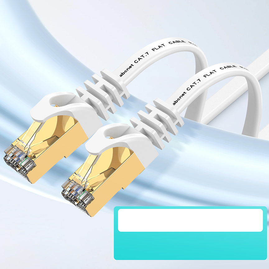 ABC넷 랜선 CAT7 평면 랜 케이블 FLAT 인터넷 선 화이트 30m, 1개 - 상세 이미지 4