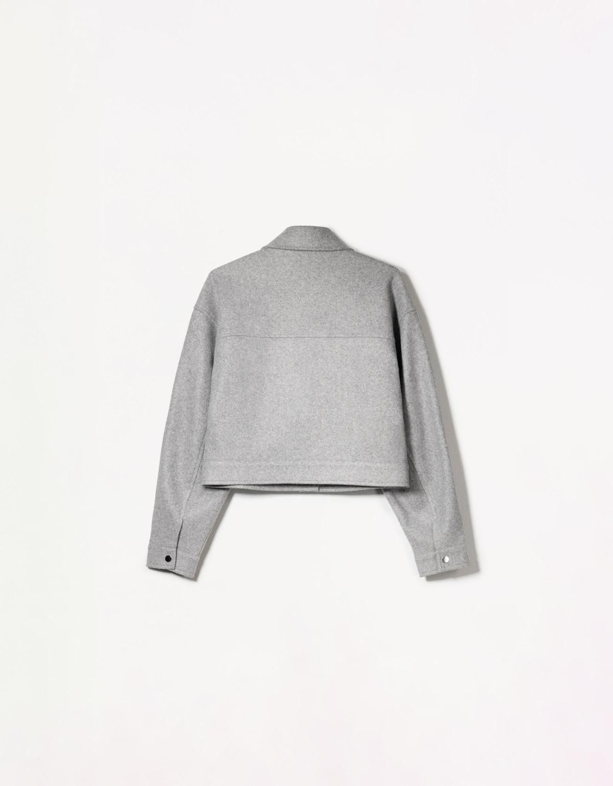 버쉬카 크롭 데님 트러커 재킷 1413/758 GREY - 상세 이미지 5