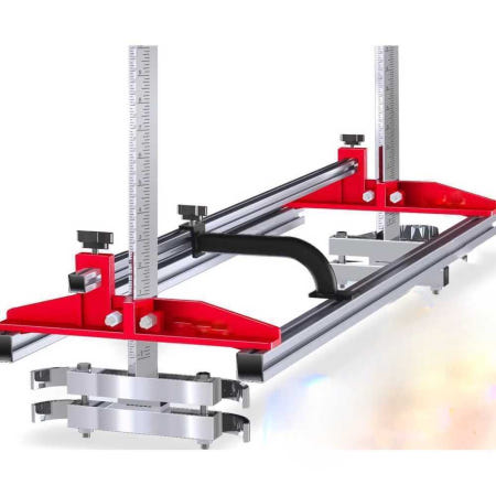 [해외]엔진톱제재기 다이 플레이트 줄톱 가이드바 고정 판재 45cm