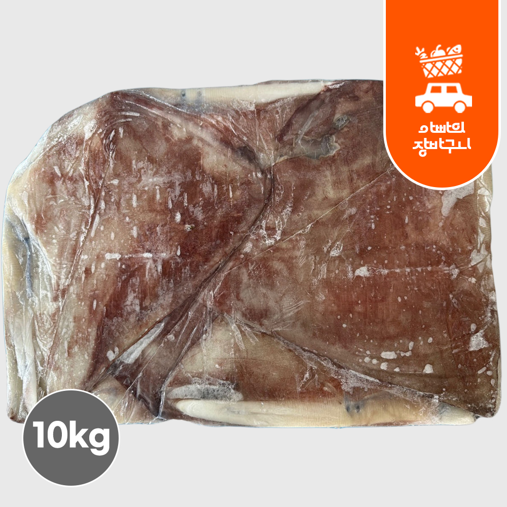 대왕 오징어 몸통 10kg 냉동 무라사키 지느러미 몸살 도매 업소용 벌크