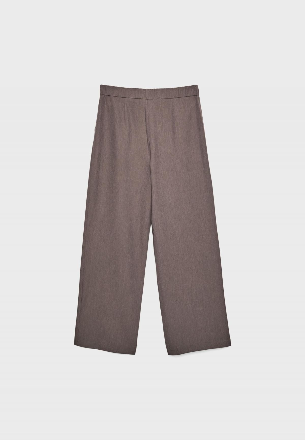 스트라디바리우스 와이드 다트 드로스트링 스마트 팬츠 4542/521 BROWN - 상세 이미지 2