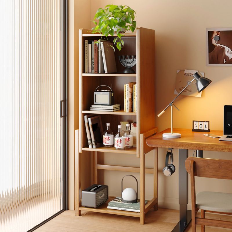 소형 틈새수납장 거실장 폭좁은 책장 미니멀 감성 선반 브라운 40cm 4층