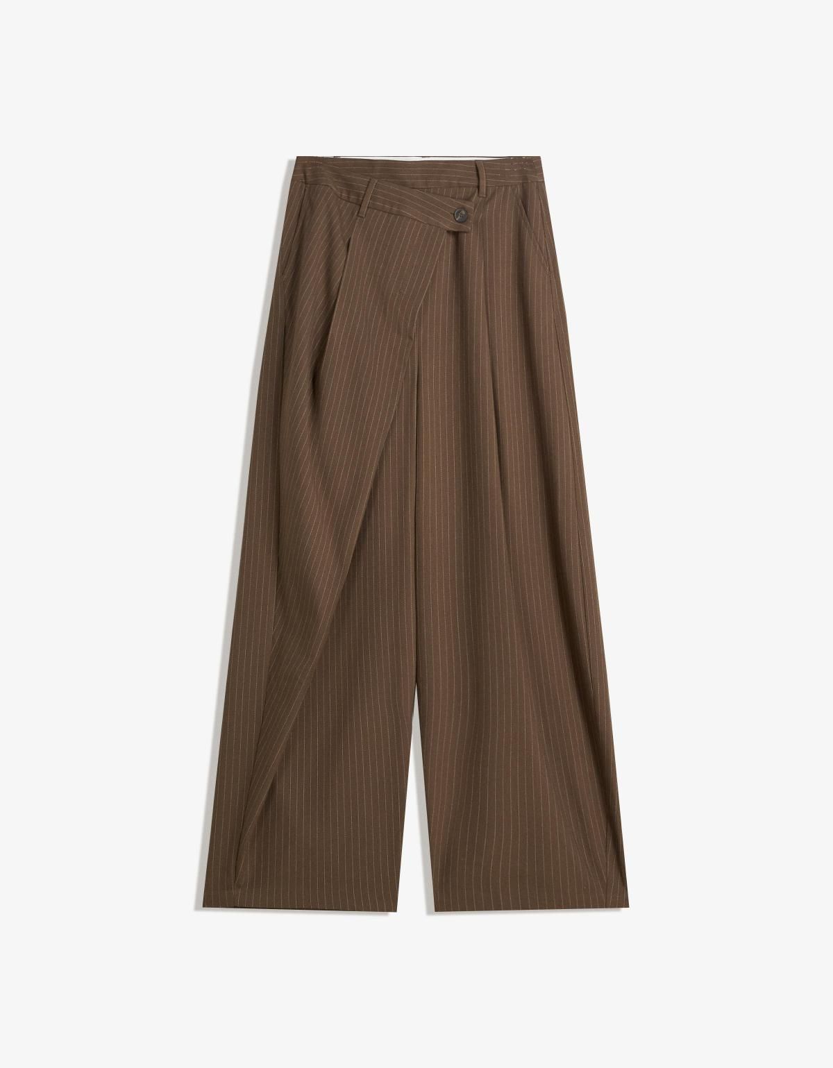 버쉬카 브라운 테일러드 와이드 팬츠 5148/172 BROWN - 상품 이미지