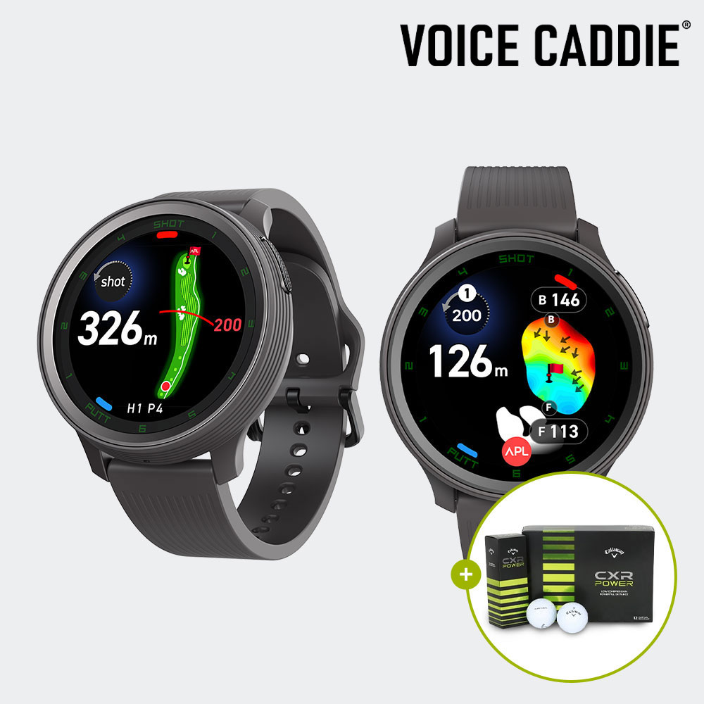 [N포인트 5%적립] 보이스캐디 25년 신상품 워치 T12 시계형 골프거리측정기 + 골프공1더즌