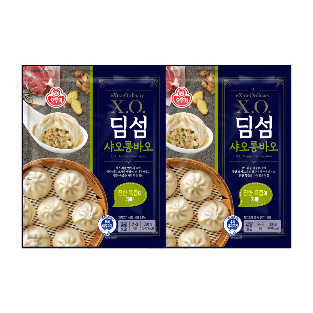 오뚜기 X.O. 딤섬 샤오롱바오 330g 2개 - 상품 이미지