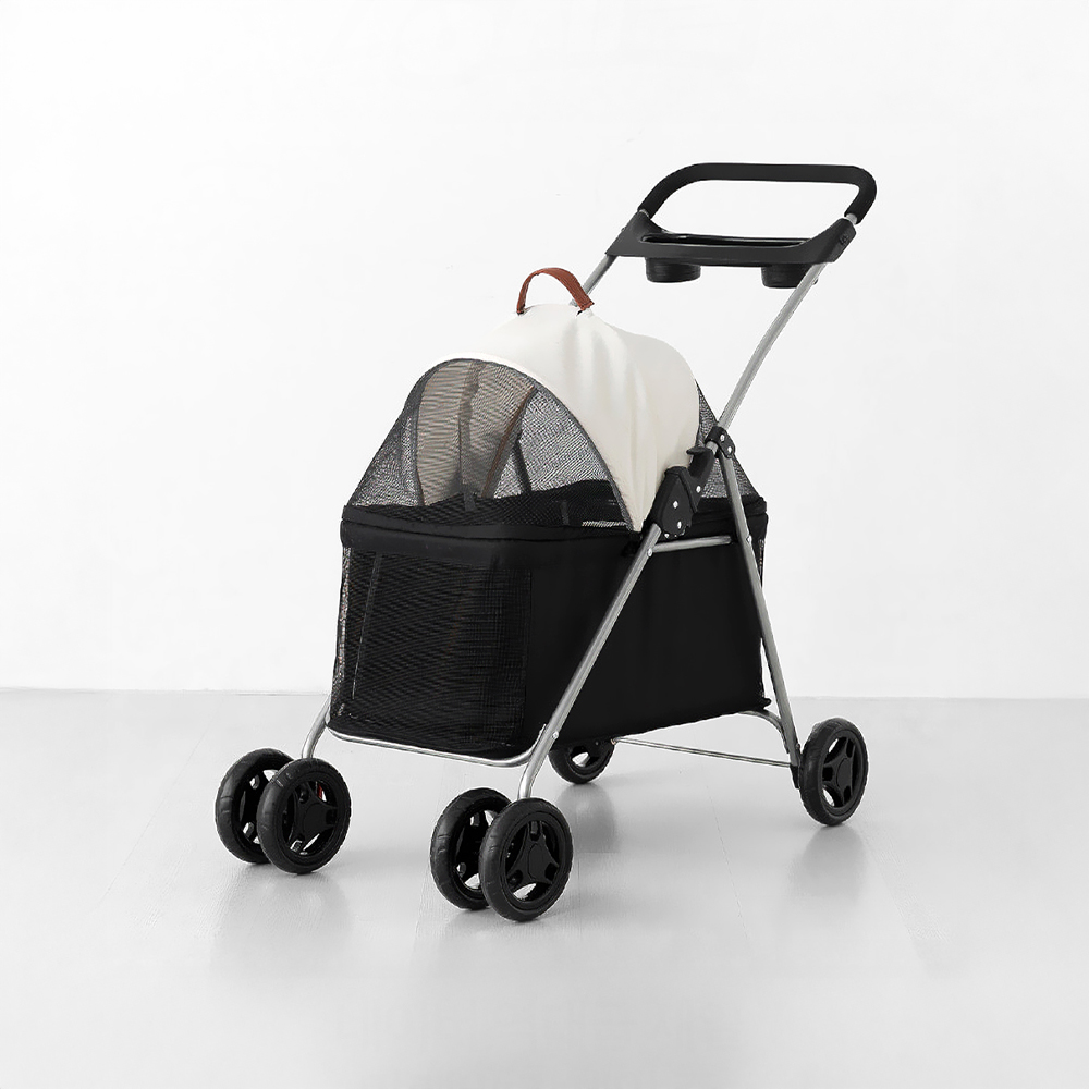 워크멍 경량 분리형 강아지유모차 개모차 YA-807 블랙/화이트 7391.8234, 46x73x88.5cm