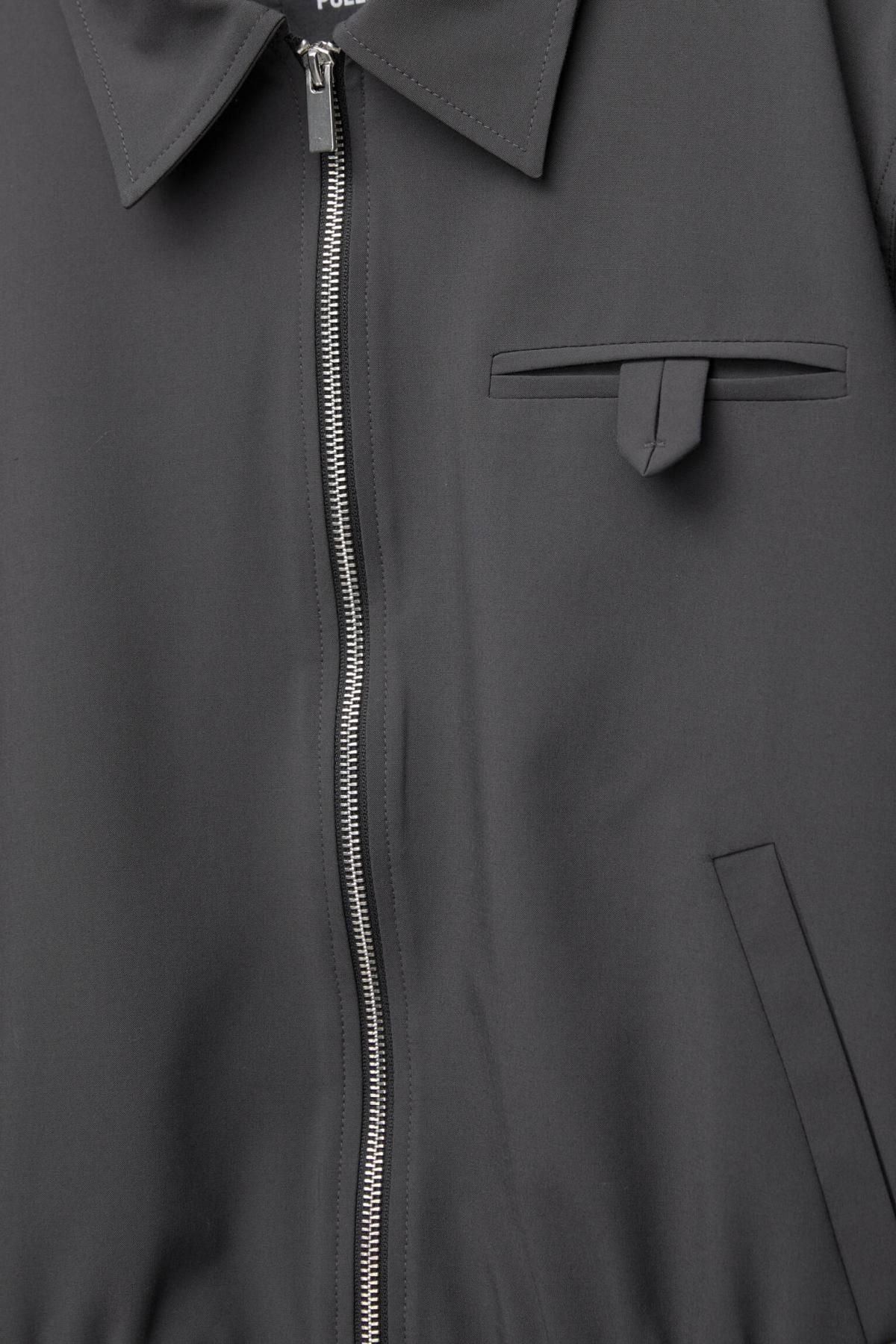 풀앤베어 크롭 테크니컬 집업 봄버 재킷 7700/334 ANTHRACITE GREY - 상세 이미지 2