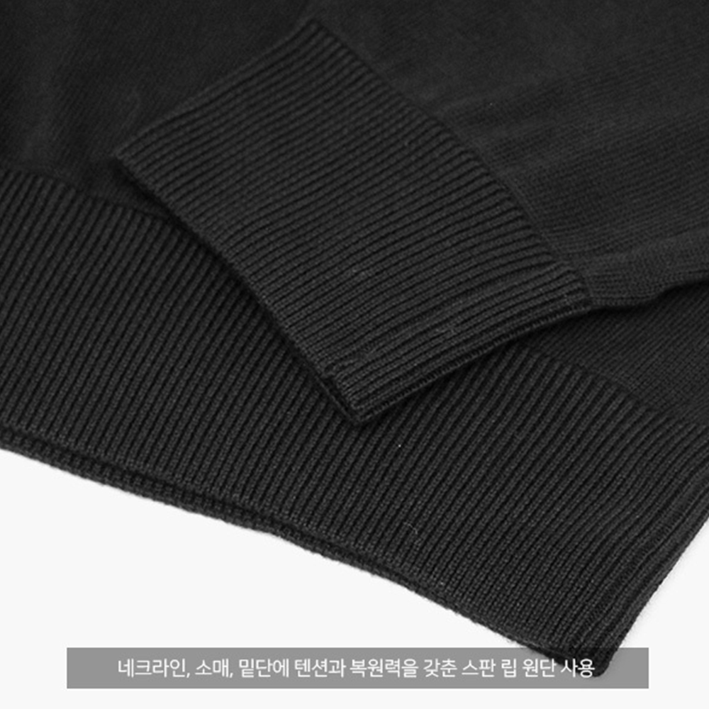 라코스테 레귤러핏 긴팔 니트 오가닉 코튼 스웨터 - 상세 이미지 4