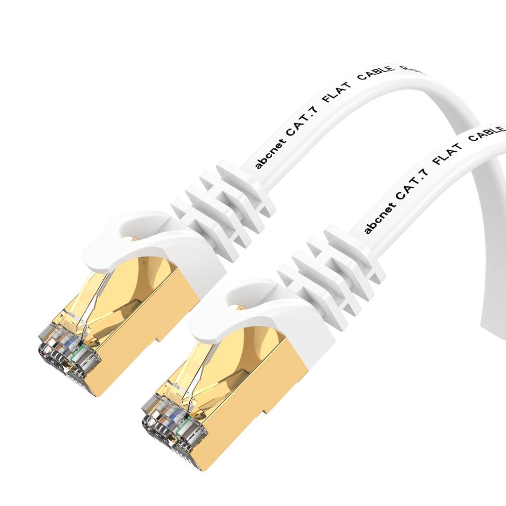 ABC넷 랜선 CAT7 평면 랜 케이블 FLAT 인터넷 선 화이트 30m, 1개 - 상품 이미지