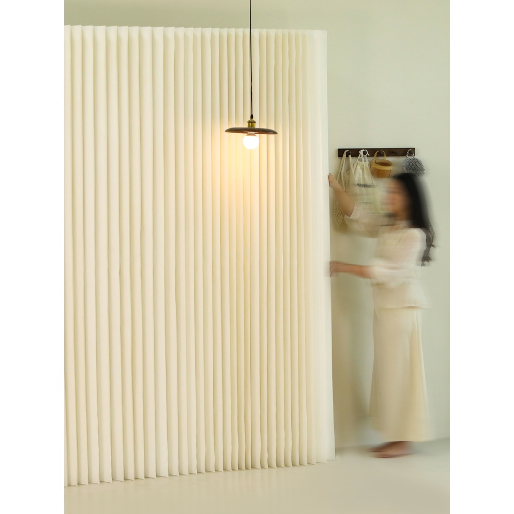 종이 접이식 파티션 공간분리 이동식 가벽 갈색 3m x 39cm x 2m - 상세 이미지 3