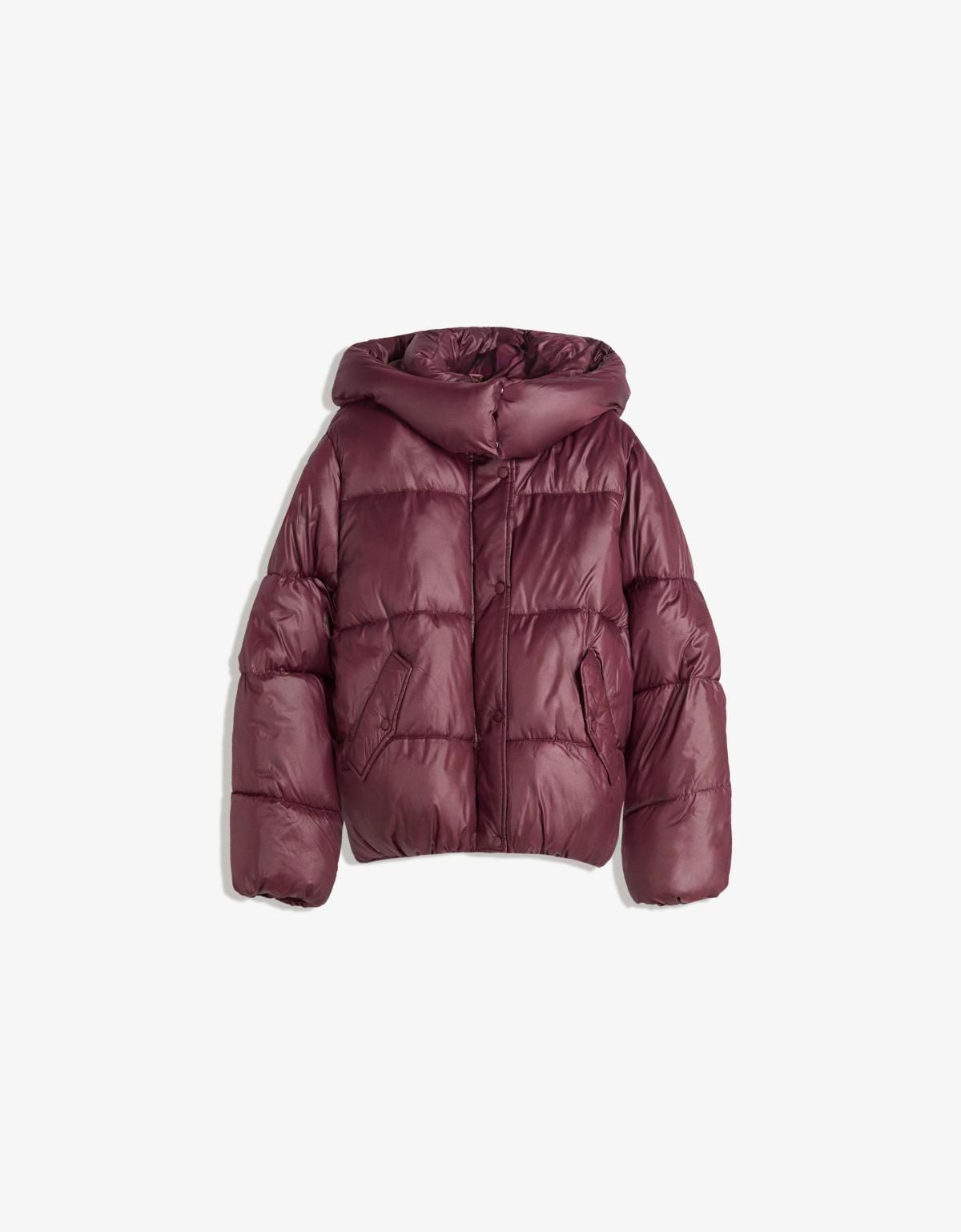 버쉬카 테크니컬 후드 패딩 자켓 6605/200 BURGUNDY - 상세 이미지 2