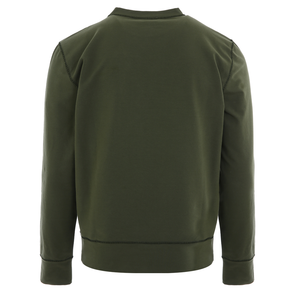 키톤 제오메트릭 프린트 카키 맨투맨 UMK0265 KHAKI (2023 S/S) - 상세 이미지 3