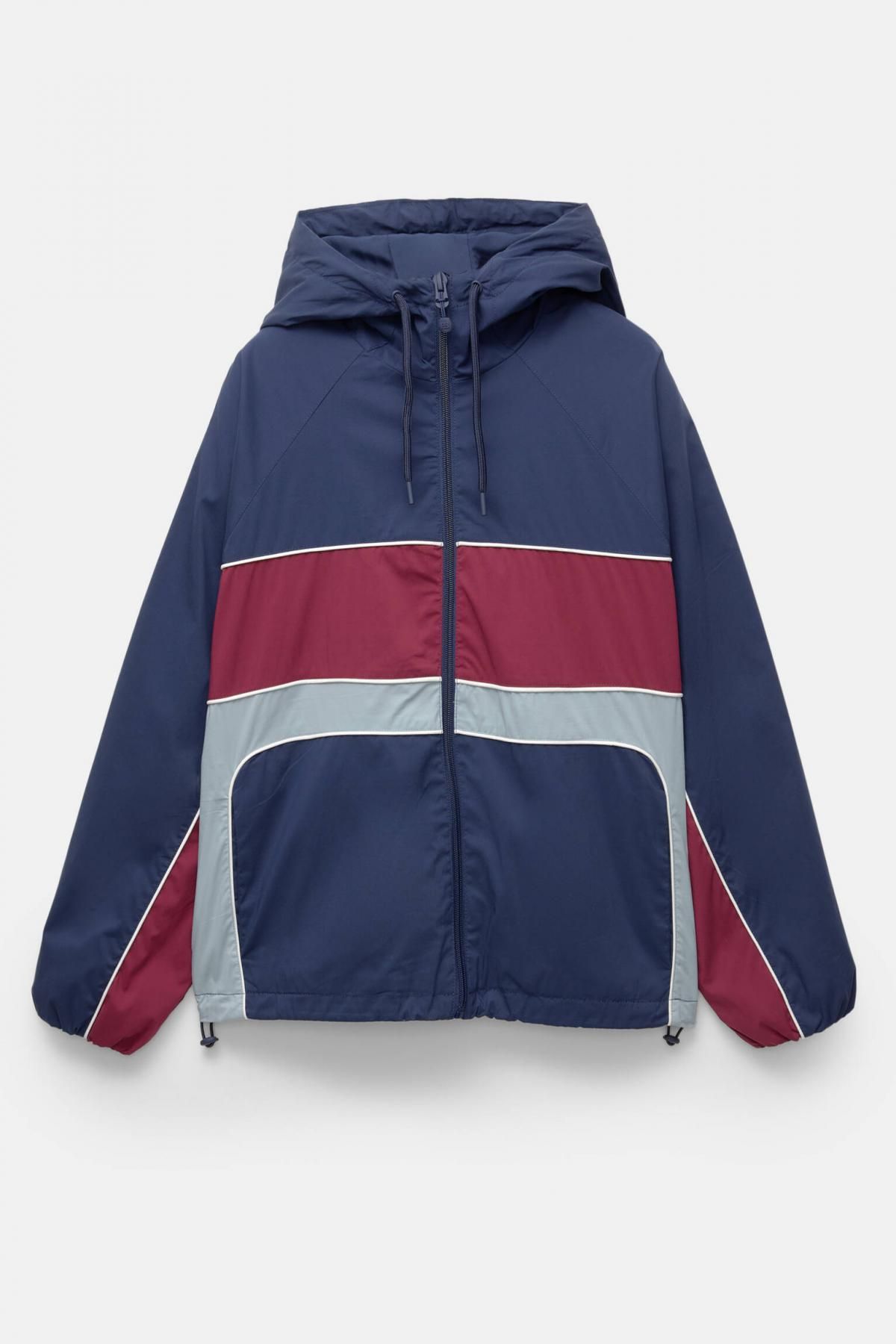 풀앤베어 테크니컬 배색 경량 바람막이 자켓 7700/305 NAVY - 상품 이미지