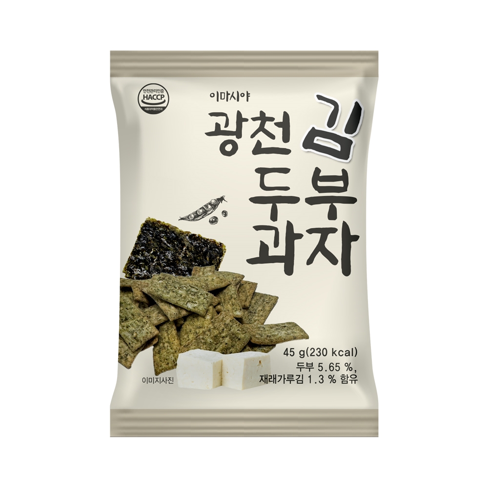 이마시야 광천김 두부과자 18봉지 김성식 쉐프 두부간식 스낵 뚜부칩 - 상세 이미지 5