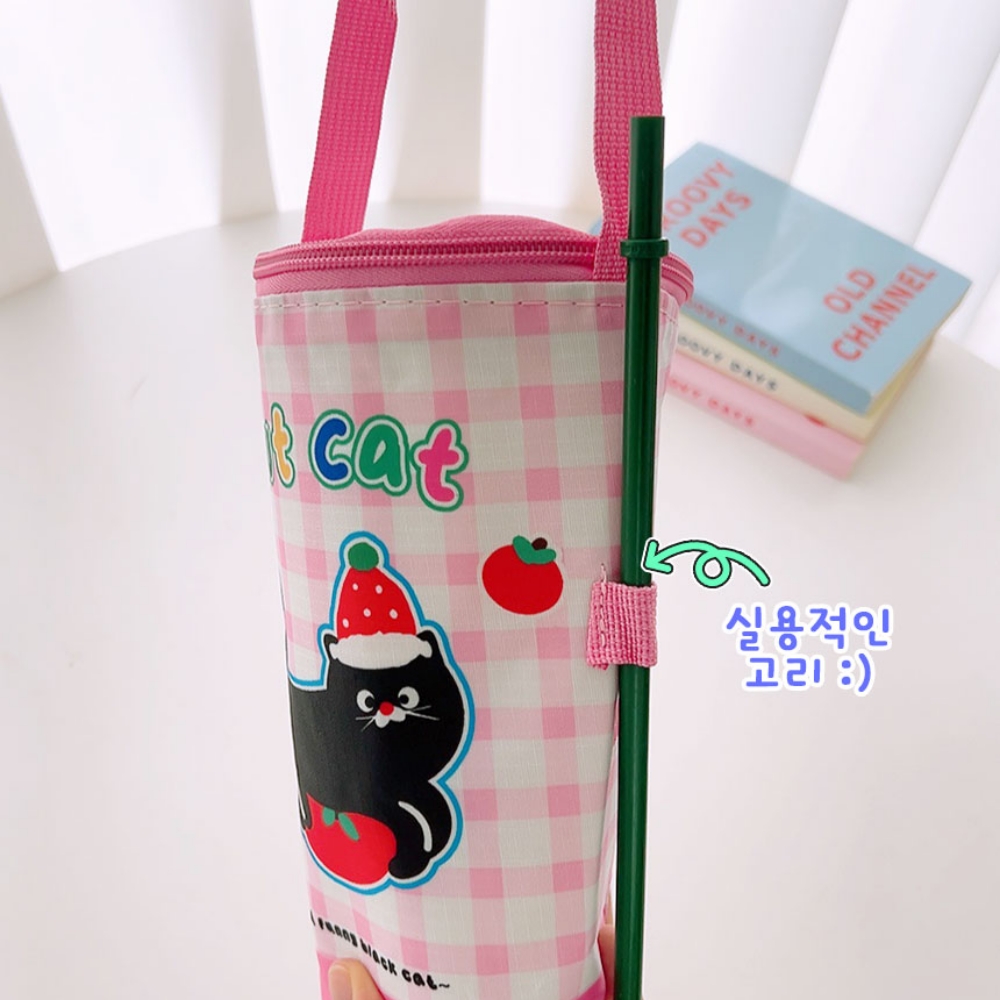 페트병 텀블러 생수병 텀블러 손잡이 보냉백 물맺힘 방지 2set - 상세 이미지 5