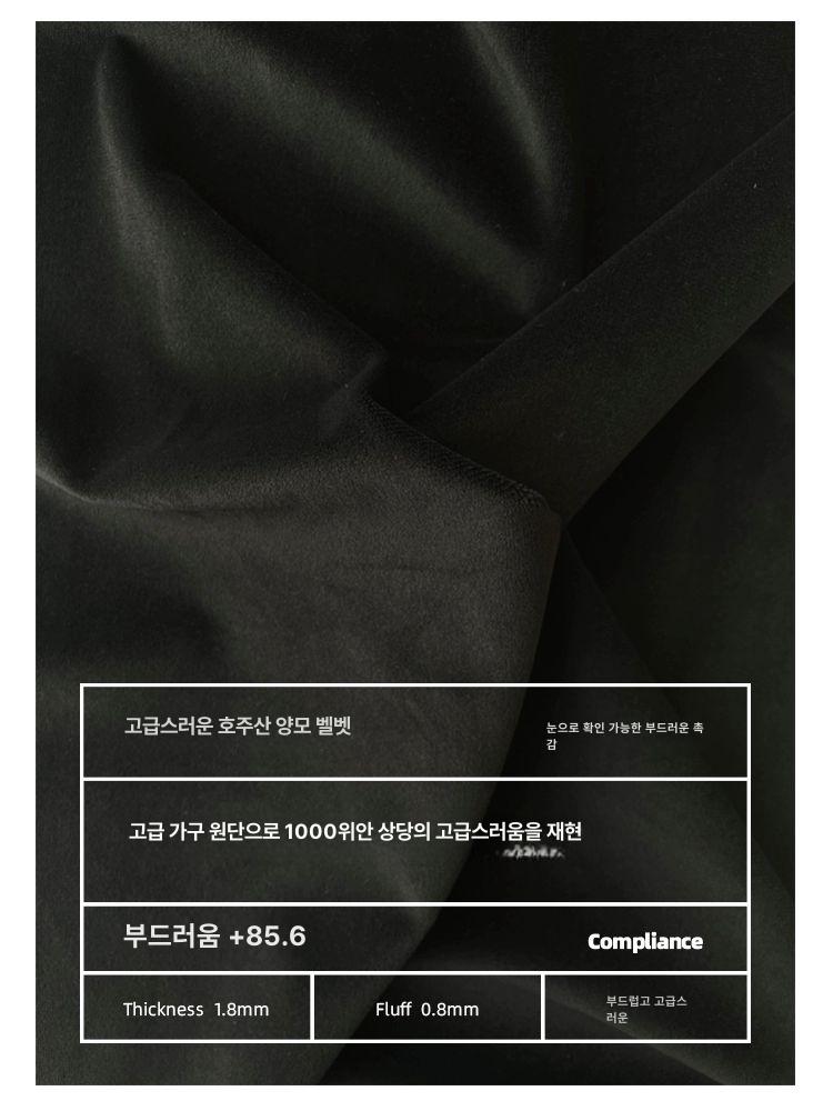 호텔 침대헤드 인테리어 헤드보드 등받이 받침대 트렌디블랙 120x60cm 세탁 가능 - 상세 이미지 5