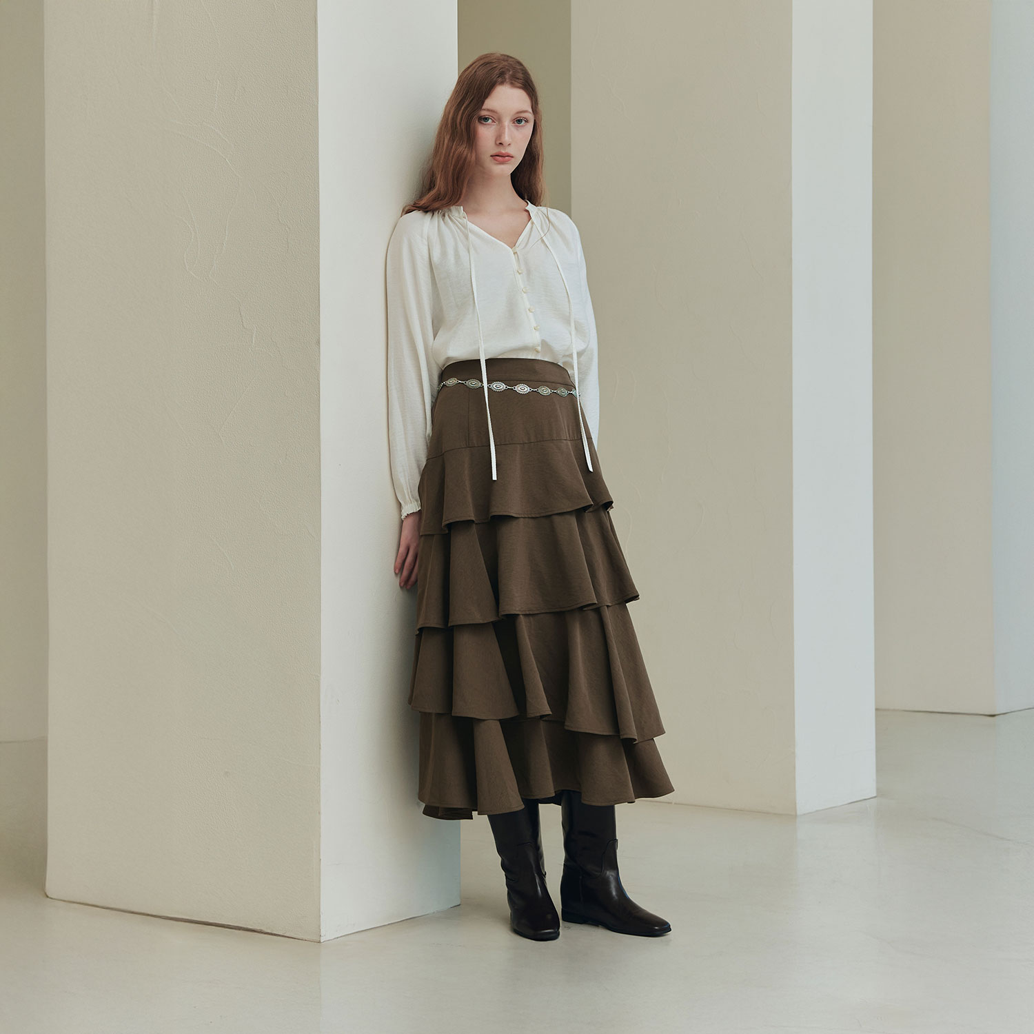 [제로스트릿][3컬러] 캉캉 플레어 스커트 KANGKANG FLARE SKIRT - 상세 이미지 2