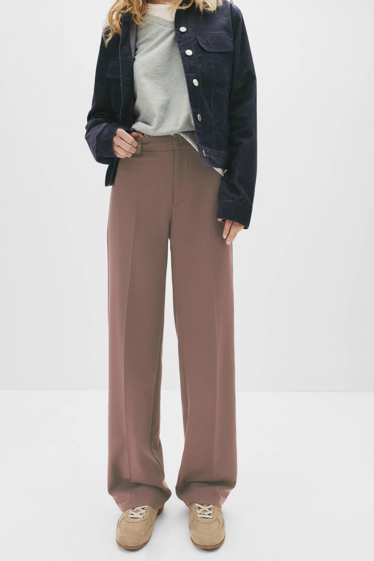 풀앤베어 하이웨이스트 테크니컬 스트레이트 팬츠 3680/349 DARK BROWN - 메인 이미지
