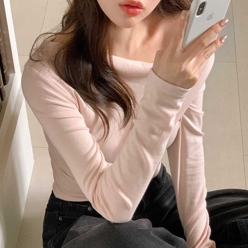 드레이프 셔링 긴팔 티셔츠 여리핏 데일리 꾸안꾸 오피스룩 ts4700 - 상세 이미지 5