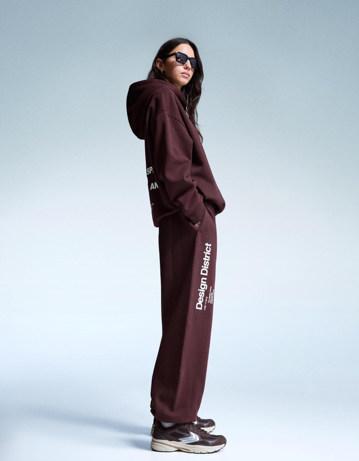 버쉬카 스트리트 프린팅 조거 팬츠 5292/700 BURGUNDY - 상세 이미지 5