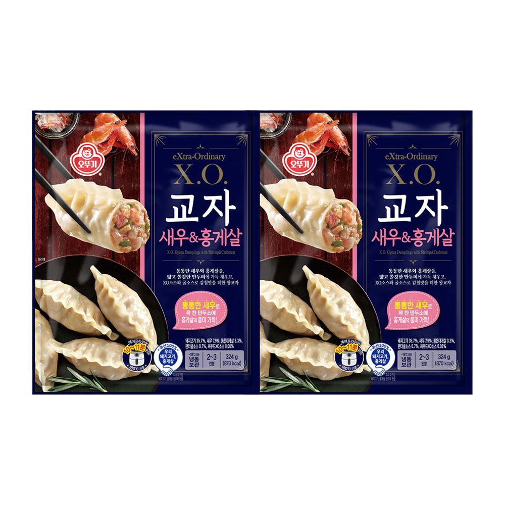 오뚜기 X.O. 교자새우&홍게살만두 324g 2개