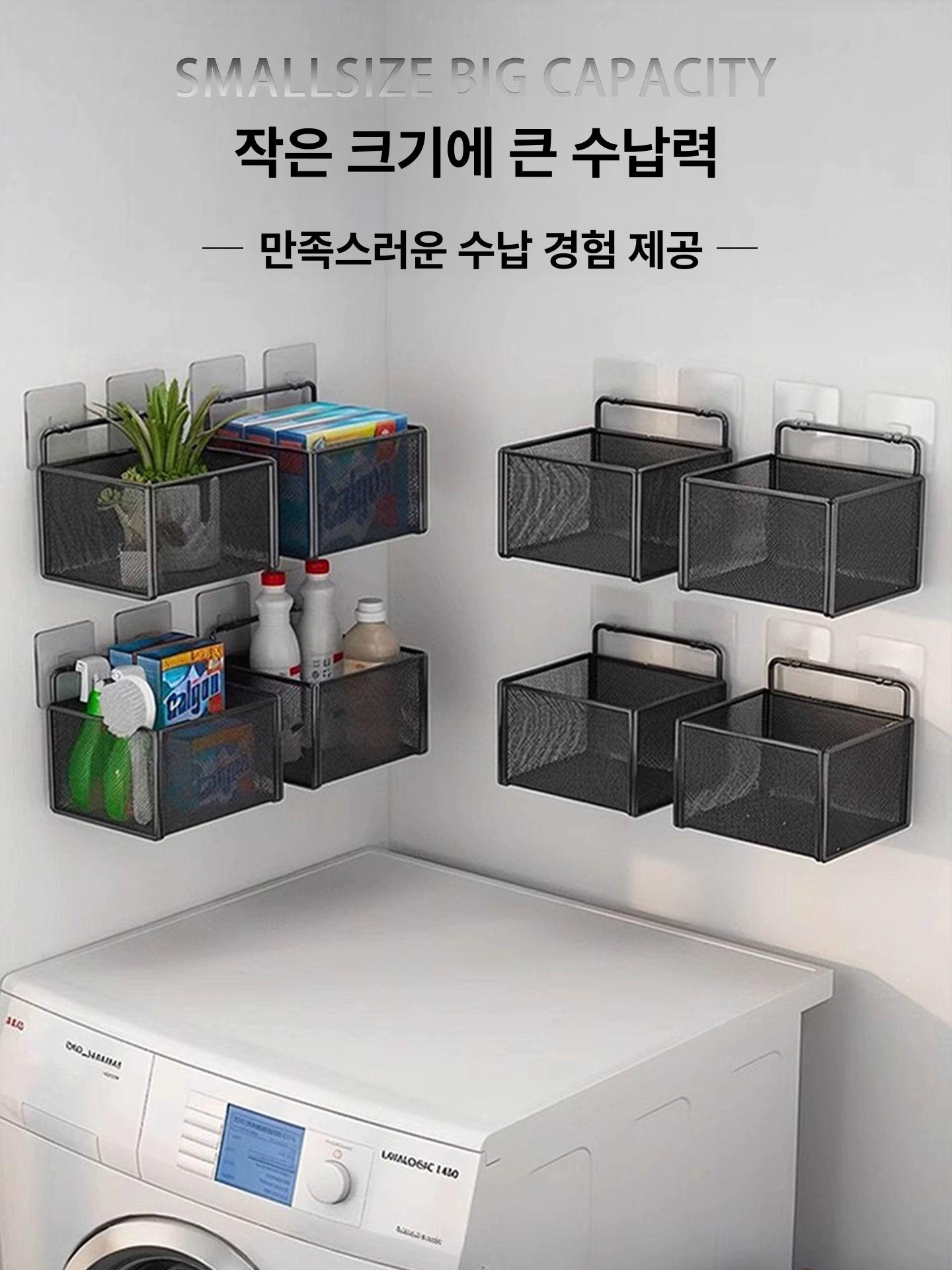 창틀 걸이 발코니 베란다 편리한 원룸 난간 건조대 양말 블랙 소형 부착후크+흠집없는핀 - 상세 이미지 4