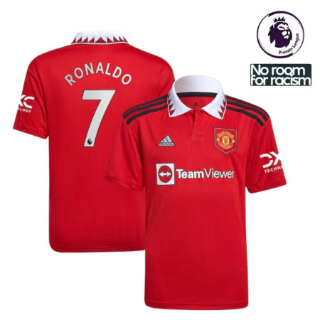 [해외]맨유 22-23시즌 홈 어린이 키즈 유니폼 박지성 호날두 마킹 아디다스 축구복