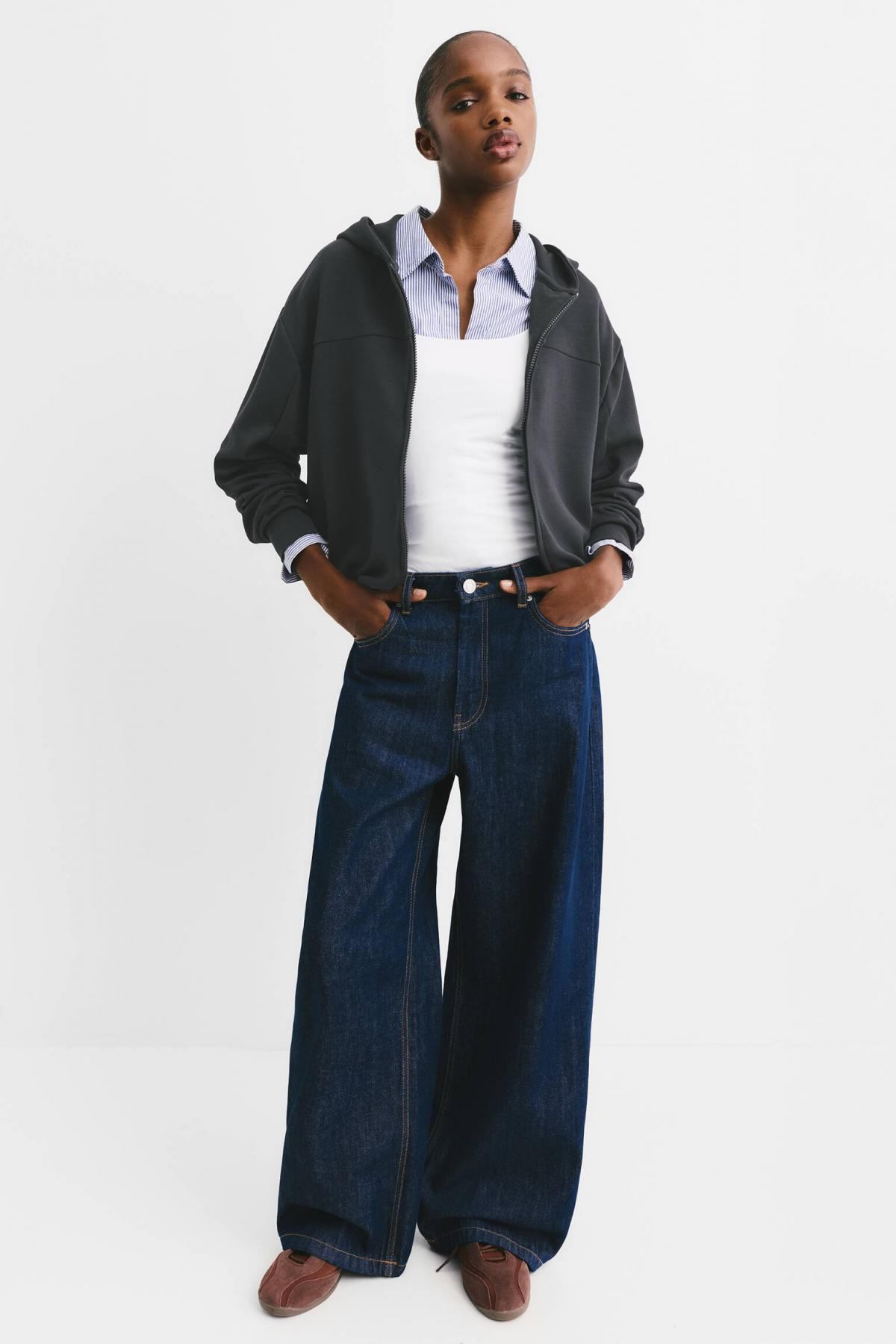 풀앤베어 테크니컬 벌룬핏 집업 후드티 7560/305 BLACK - 상세 이미지 5