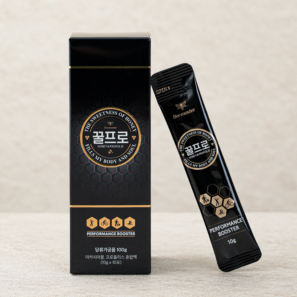 비마스터 꿀프로 프로폴리스 함유 천연 아카시아 꿀스틱 10g 10포