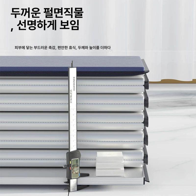 접이식 매트 1인용 폴딩 멀티싱글 원룸 라이트그레이 70x190cm F - 상세 이미지 2