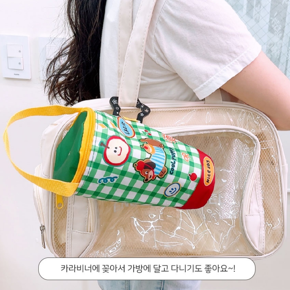 페트병 텀블러 생수병 텀블러 손잡이 보냉백 물맺힘 방지 2set 이미지 7