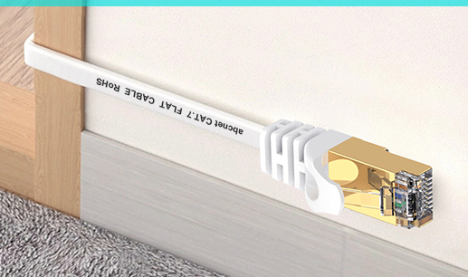 ABC넷 랜선 CAT7 평면 랜 케이블 FLAT 인터넷 선 화이트 30m, 1개 - 상세 이미지 3