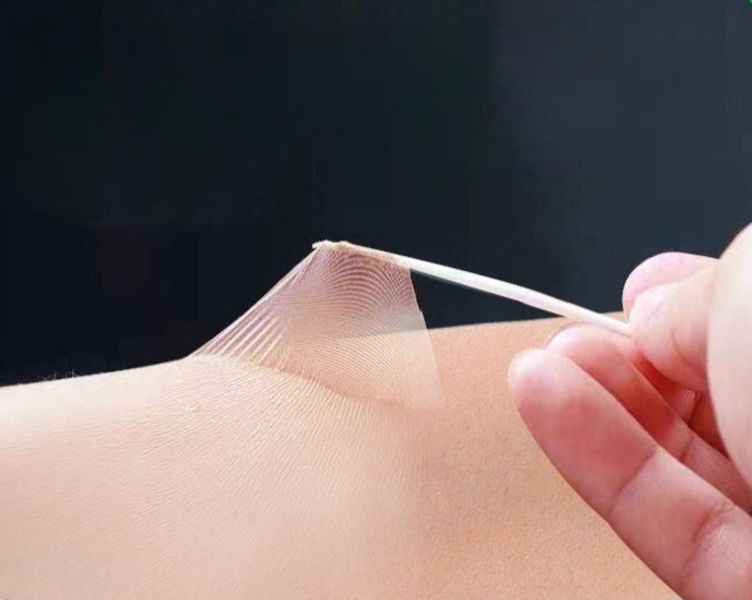 살색 일본 타투 방송 스티카 문신커버패치 시트 피부톤 방수 방한 통기성이 뛰어난 흰색 6매 - 상품 이미지