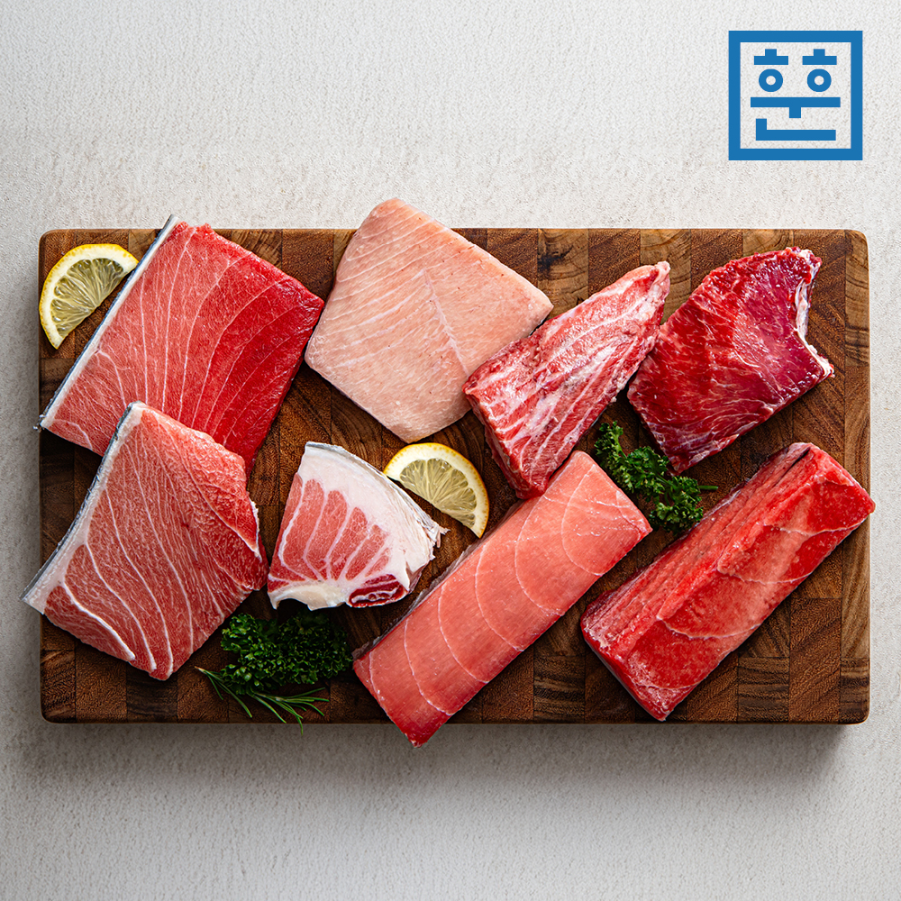 냉동 참치회 참다랑어 블럭참치 뱃살 속살 부위별 선택 오도로 주도로 아카미