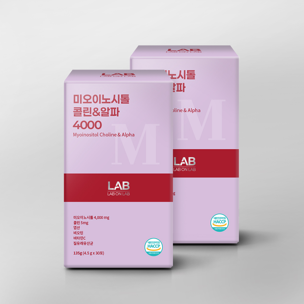 2+2 랩온랩 미오 이노시톨 4000 4.5g 30포 총 4박스 4개월분 질 유래 유산균 - 상세 이미지 3
