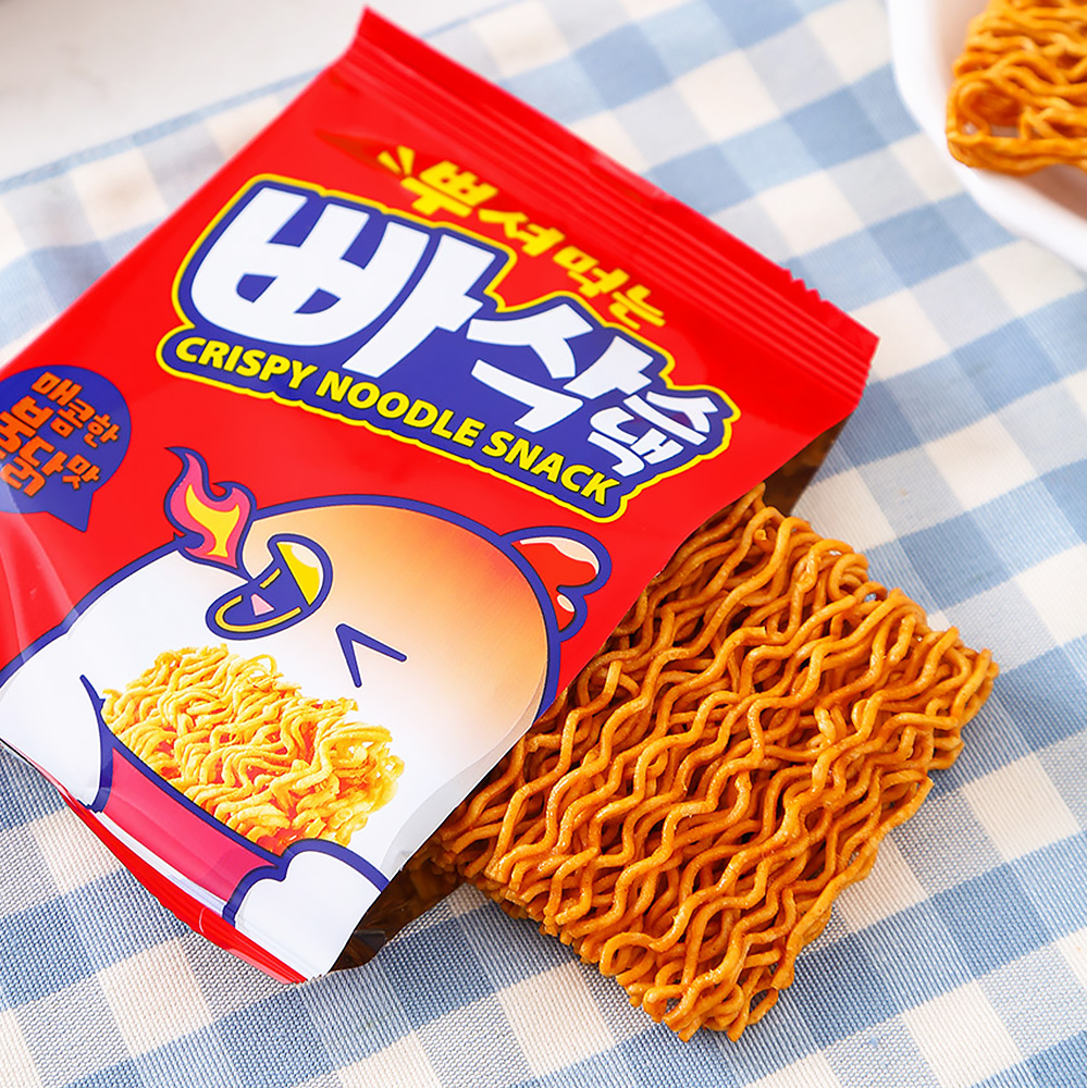 뿌셔먹는 빠삭 스낵 264g (22gx12개입) 라면 과자 개별 포장 - 상세 이미지 4