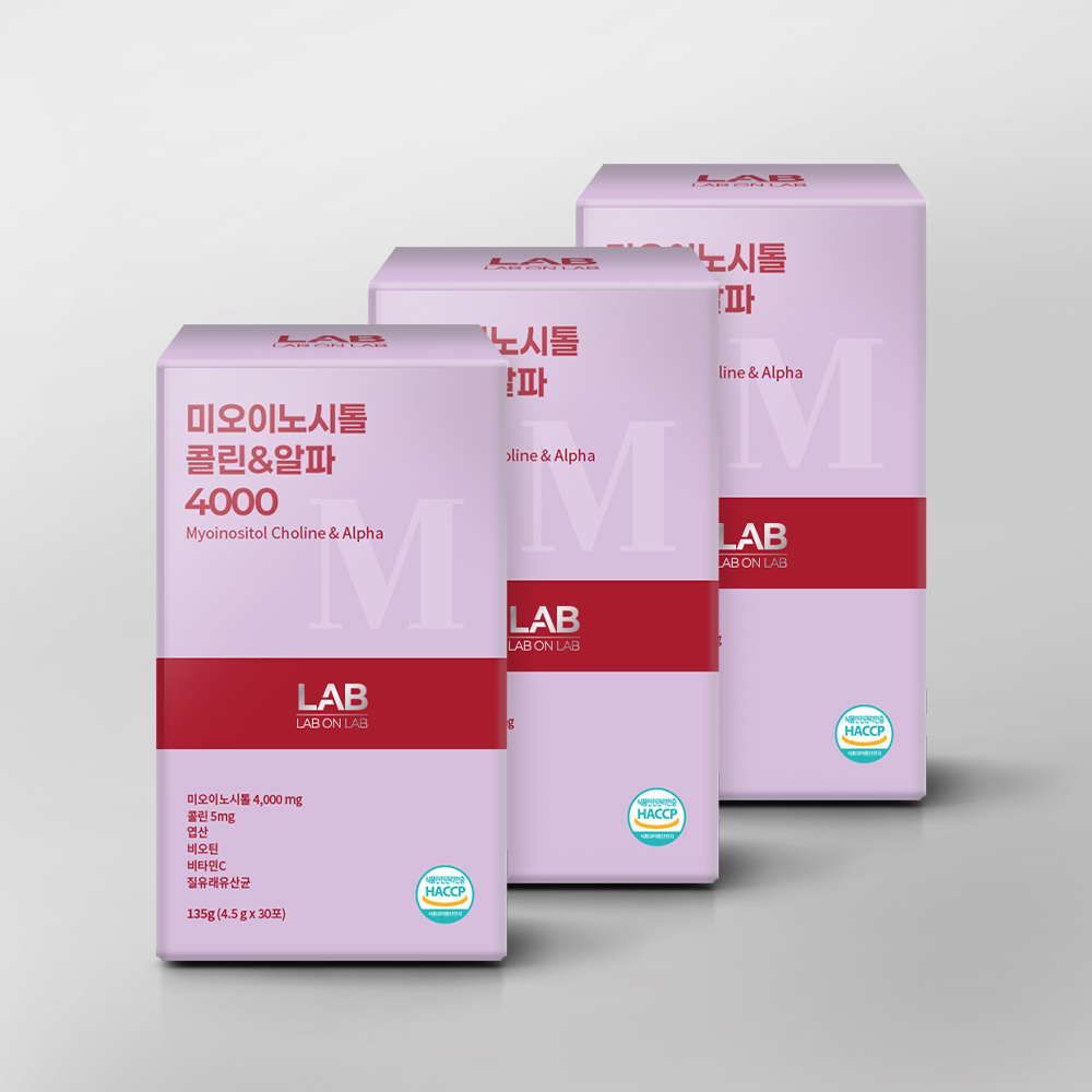 2+2 랩온랩 미오 이노시톨 4000 4.5g 30포 총 4박스 4개월분 질 유래 유산균 - 상세 이미지 4