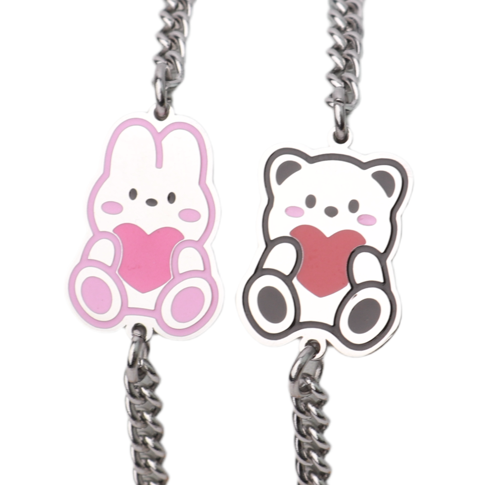 하고미와 하토미 써지컬 미아방지 팔찌 아기 유아 어린이 곰 토끼