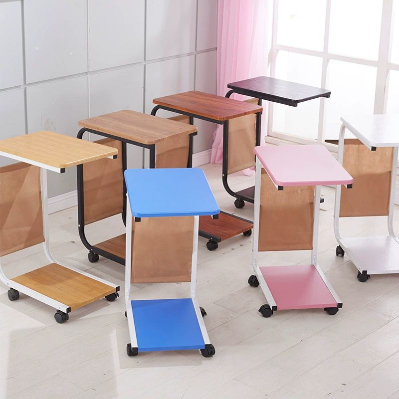 소파 옆 보조 탁자 원탁 이동식 선반 협탁 침실 틈새 화이트 45x30x65 높이 - 상세 이미지 5