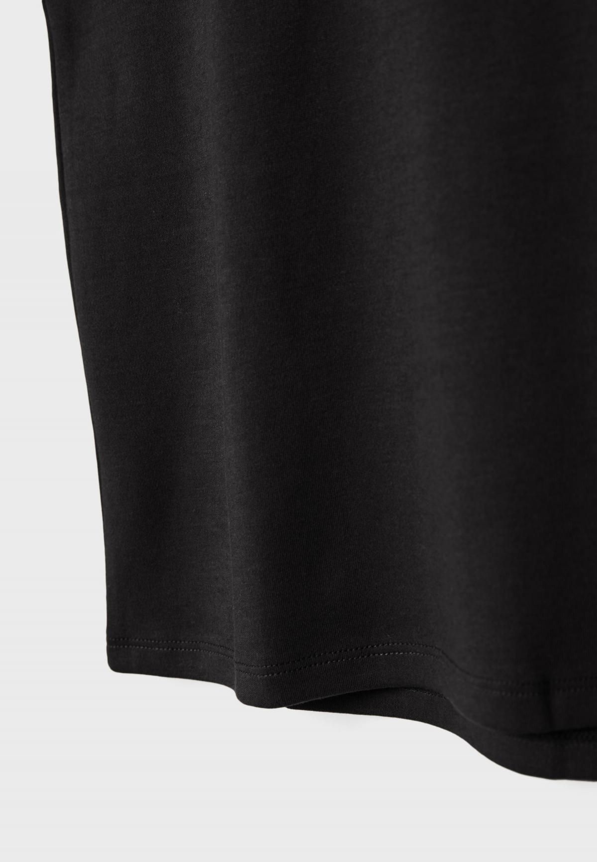 스트라디바리우스 블랙 베이직 루즈핏 크롭 민소매 티셔츠 6551/125 BLACK - 상세 이미지 2
