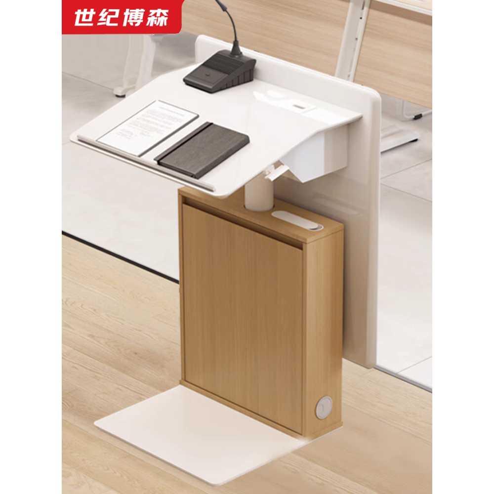 높이조절강연대 단상 발표 강의실 대학교 포디움 학교 이동식 높이 조절형 - 상세 이미지 4